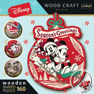 Trefl Trefl Drevené puzzle 160 - Vianočné dobrodružstvo Mickeyho a Minnie / Disney Mickey Mouse 20192