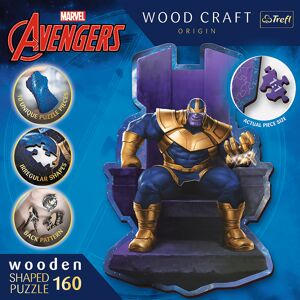 Trefl Trefl Drevené puzzle 160 dielikov - Thanos na tróne / Disney Marvel Heroes 20184