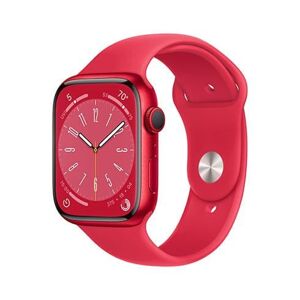 Apple Watch 8 GPS + Cellular 45mm RED Aluminium Case with RED Sport Band MNKA3CS/A - Smart hodinky