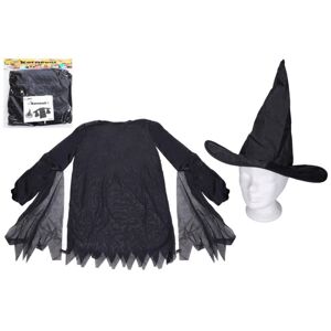 Wiky Set karneval - čarodejnice (šaty, klobúk) WKW027546