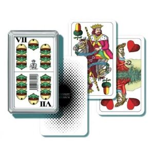 Teddies Mariáš dvojhlavý spoločenská hra v plastovej krabičke 6,5x10,5x2cm 26000158 - karty