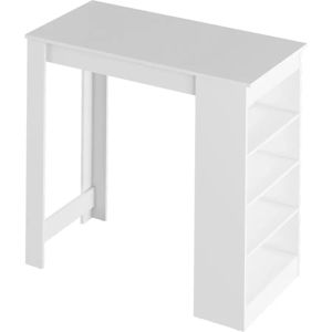 AUSTEN BI - Barový stôl 117 x 57 x 106,5 cm, biela