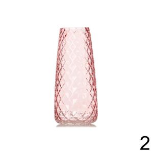 Váza sklo 10x21cm ružová 227812R - Váza