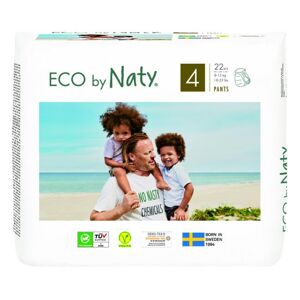ECO BY NATY PANTS Nohavičky plienkové jednorazové 4 (8-15 kg) 22 ks 456naty