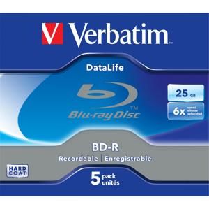 Verbatim BD-R SL 5ks, 25GB 6x 43836