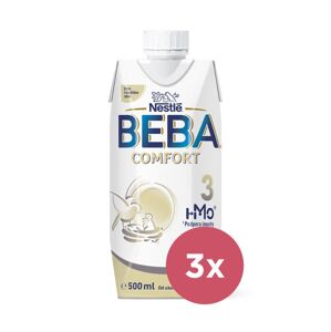 3x BEBA COMFORT 3 HM-O batoľacia tekutá mliečna výživa, 12+, tetra pack 500 m VP-F143723