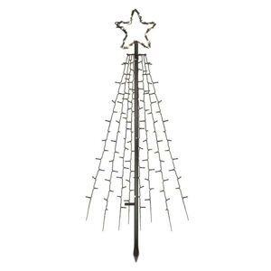 Emos LED vianočný strom kovový, 180 cm, vonkajší aj vnútorný, studená biela, časovač DCTC02 - Vianočná dekorácia