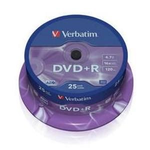 Verbatim DVD+R 25ks, 4.7GB 16x - DVD disk