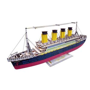 Woodcraft construction kit Drevené 3D puzzle Titanic XA-G033 - 3D skladačka