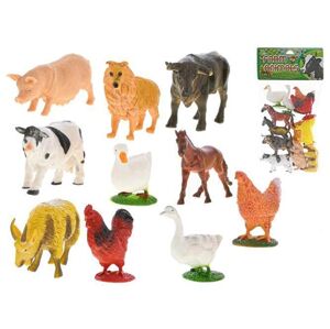 MIKRO -  Zvieratká farma 9-10cm 12ks 50923 - zvieratka