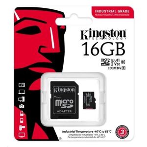 Kingston Industrial MicroSDHC 16GB class 10 (r100MB,w80MB) SDCIT2/16GB - Pamäťová karta + adaptér