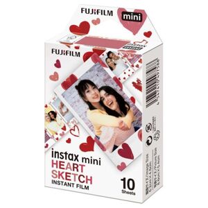 Fujifilm Instax MINI 10list Hearts 16799926 - Fotopapier určený pre fotoaparáty Instax MINI