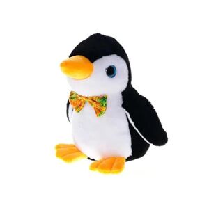 MIKRO -  Tučniak plyšový stojaci 20cm s motýlikom 0m+ 93271 - plyšová hračka