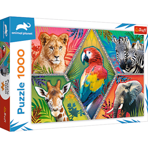 Trefl Trefl Puzzle 1000 - Exotické zvieratá 10671