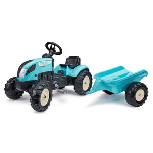 Falk Falk šliapací traktor s prívesom Kiddy Farm - modrý 2059L