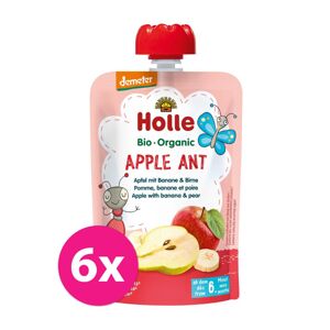 6x HOLLE Apple Ant Bio pyré jablko banán hruška 100 g (6+) VP-F110928
