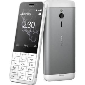 Nokia 230 Dual SIM bielo-strieborný - Mobilný telefón