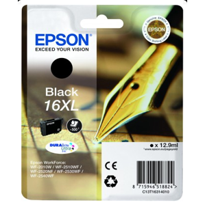 Epson 16XL black 12.9ml 500str. C13T16314012