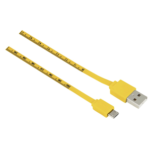 Hama Kábel micro USB Meter 1m žltý 12326