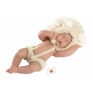 Llorens Llorens 63203 NEW BORN CHLAPČEK - spiaca realistická bábika s celovinylovým telom MA4-63203