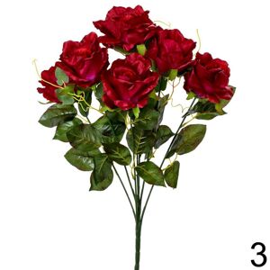 Kytica ruža červená 61cm 1001633C - Umelé kvety
