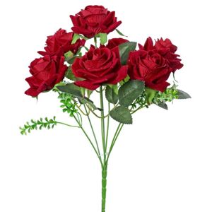 Kytica ruža červená 30cm 208259 - Umelé kvety