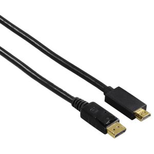 Hama DisplayPort samec - HDMI samec 1.8m UHD/4K - prepojovací kábel