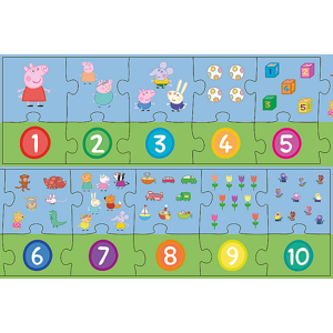 Trefl Trefl Vzdelávacie puzzle 20 - Čísla Peppa Pig 15579
