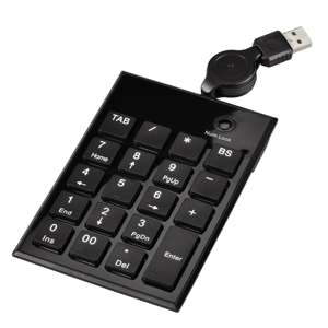 Hama SK140 Slimline numerická klávesnica čierna 50448