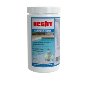 Hecht Pomalyr ozpustné chlórové tablety 200g - Bazénová chémia, 1kg