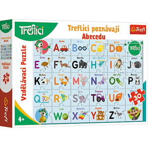 Trefl Trefl Vzdelávacie puzzle 30 dielikov - Treflíci spoznávajú abecedu CZ / Trefl