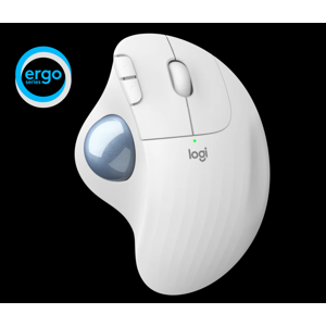 Logitech M575 OFFWHITE Wireless Trackball 910-005870 - Bluetooth optická myš - Unifying