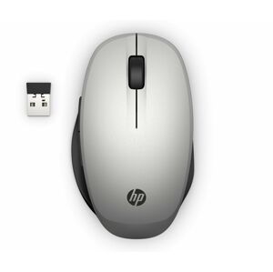HP 300 Dual Mode Silver Mouse 6CR72AA#ABB - Wireless-Bluetooth optická myš